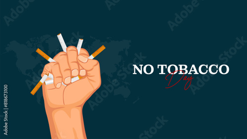 World Tobacco Day, No Smoking Day Social Media Poster Design 