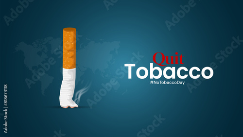 World Tobacco Day, No Smoking Day Social Media Poster Design 
