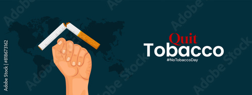 World Tobacco Day, No Smoking Day Social Media Poster Design 