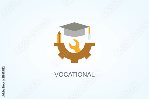 Vocational Vector  Or Logo Sign Symbol Illustration