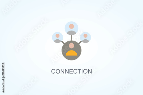 Connection Vector  Or Logo Sign Symbol Illustration