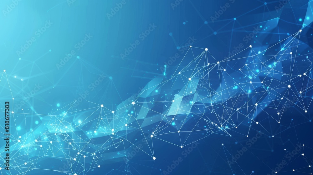 Geometric low poly backdrop with blue hues Geometric low poly backdrop with blue hues