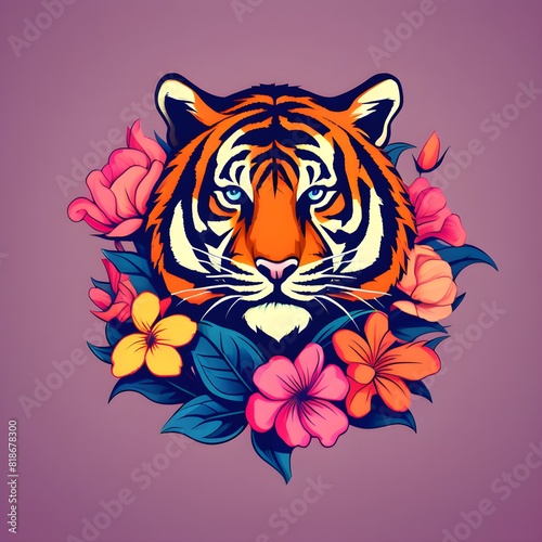 flower tiger logo