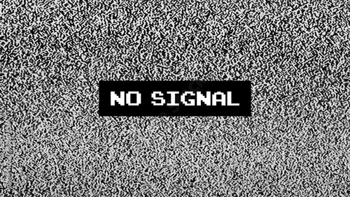 No signal TV test pattern background	