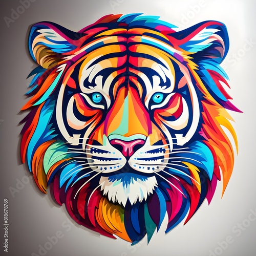 Colorful tiger logo