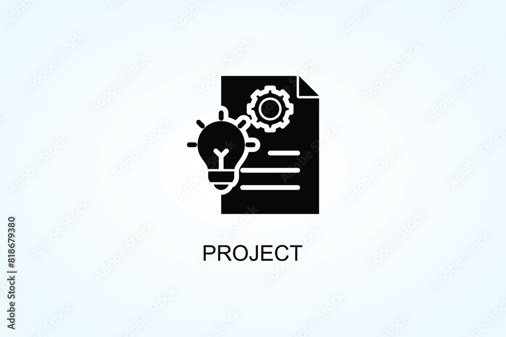 Project Vector Or Logo Sign Symbol Illustration Project Vector Or Logo Sign Symbol Illustration
