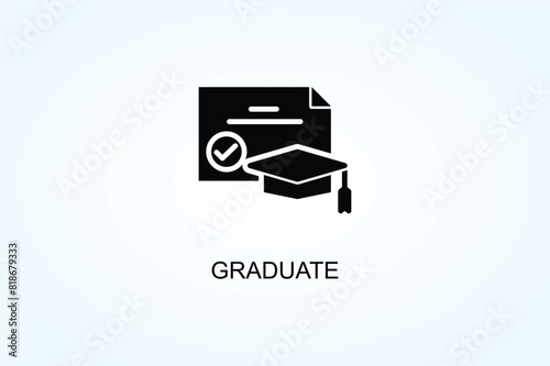 Graduate Vector Or Logo Sign Symbol Illustration