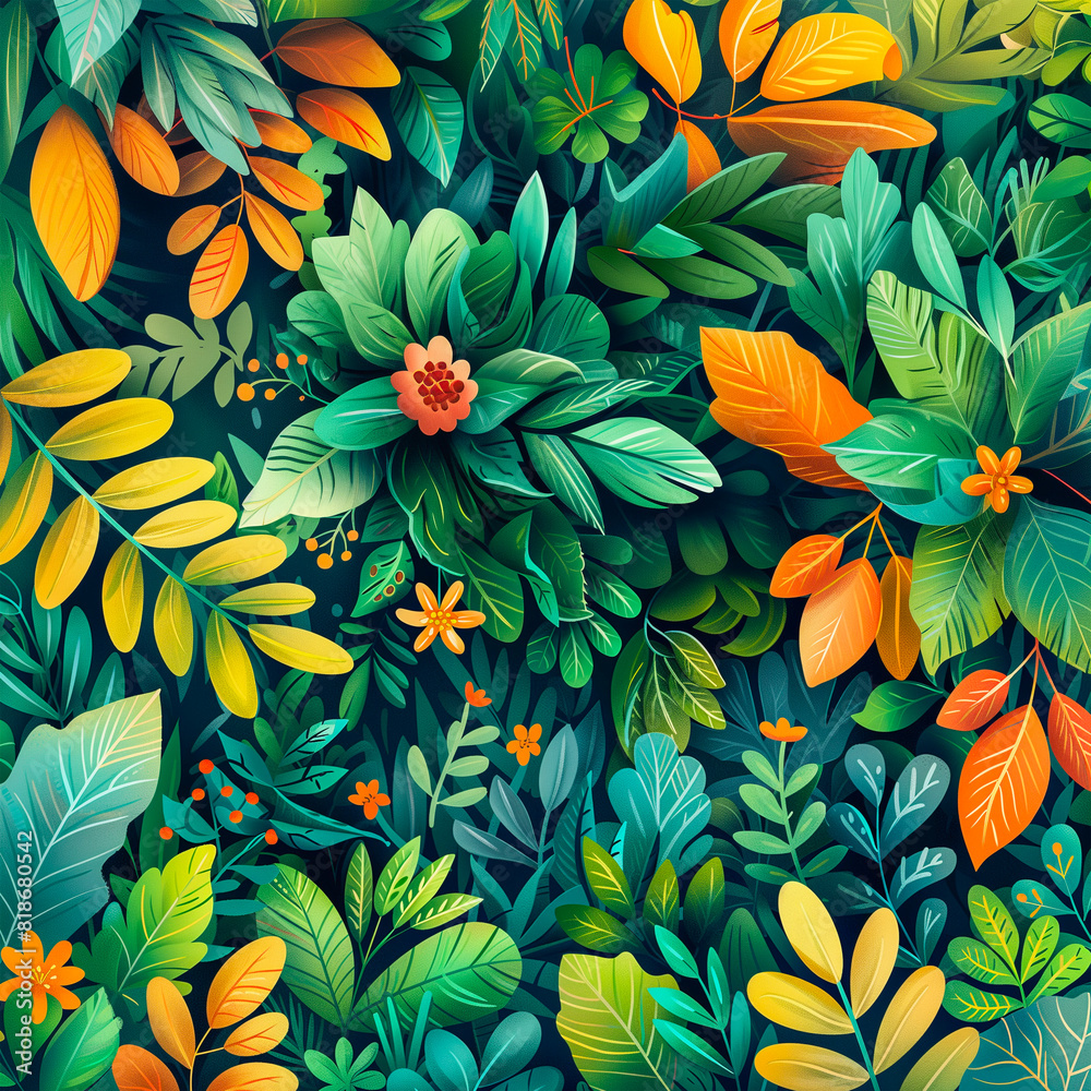 自然とエコロジーを象徴するリーフデザイン