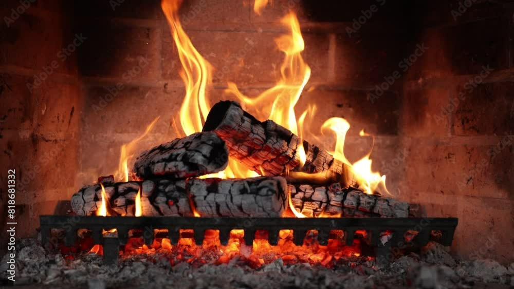 Fireplace 4k. Asmr sleep. Fireplace 4k. Asmr sleep. Fire place at home for relaxing evening