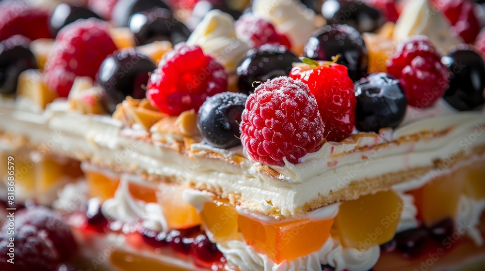 Delicious Cassata Dessert for Food Poster Generative AI Delicious Cassata Dessert for Food Poster Generative AI