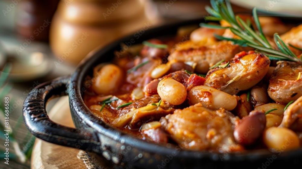 Savory Cassoulet Dish for Foodie Posters Generative AI Savory Cassoulet Dish for Foodie Posters Generative AI