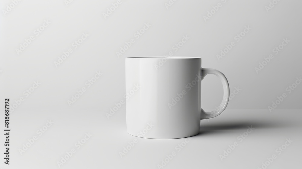 Simple mug mockup on a clean white background, isolated with ample space for logo and design showcase, perfect for promotional merchandise branding, Simple mug mockup on a clean white background, isolated with ample space for logo and design showcase, perfect for promotional merchandise branding,