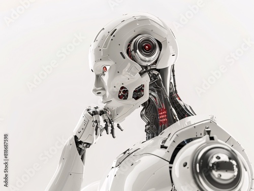 a robot with a hand on his chin © Mihaela