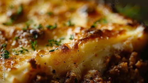 Savory Cottage Pie for Perfect Dinner Setting Generative AI