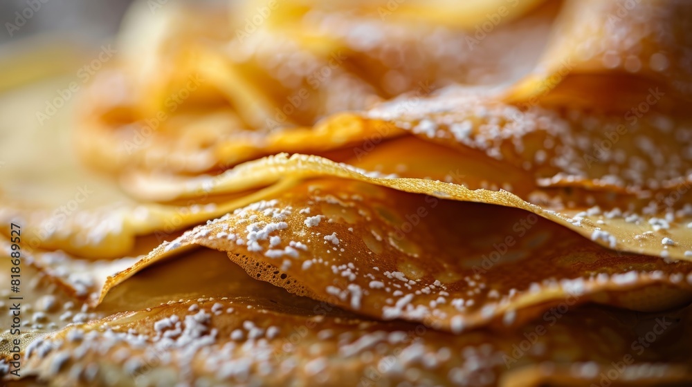 Delicious Crepe Close-Up for Food Poster Generative AI Delicious Crepe Close-Up for Food Poster Generative AI