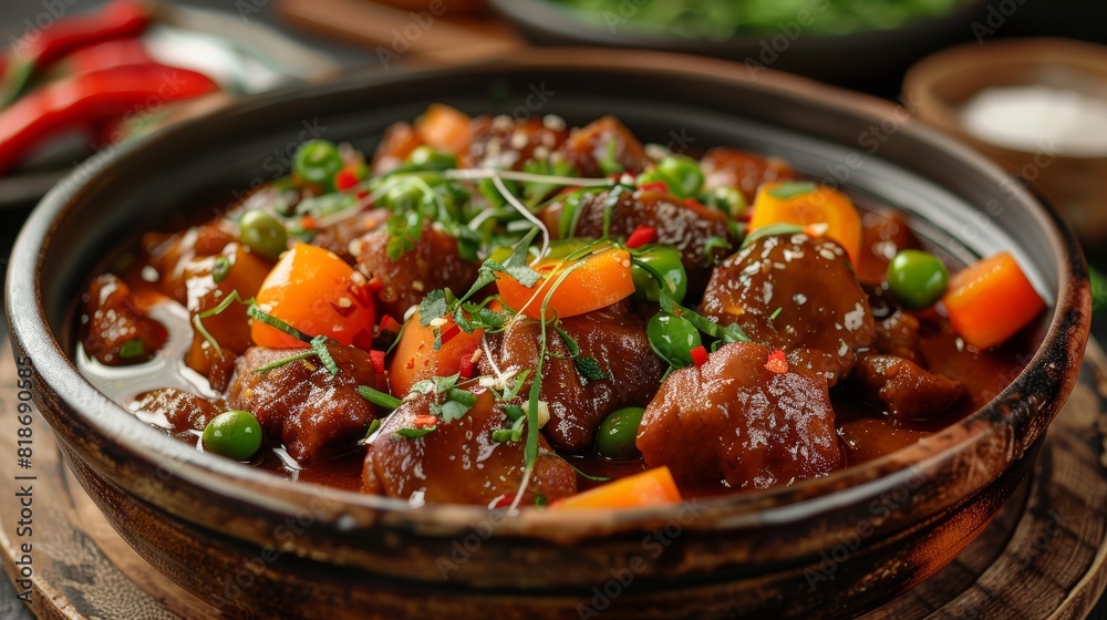 Savory Korean Dish for Foodie Poster Generative AI Savory Korean Dish for Foodie Poster Generative AI
