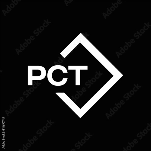 PCT logo. P C T design. White PCT letter. PCT, P C T letter logo design. P C T letter logo design in FIVE, FOUR, THREE, style. letter logo set in one artboard. P C T letter logo vector design.