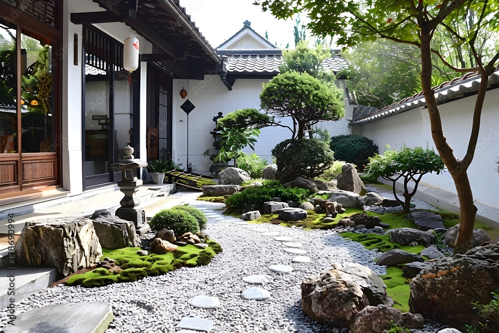Small Front Yard Japanese Garden Oasis of Tranquility