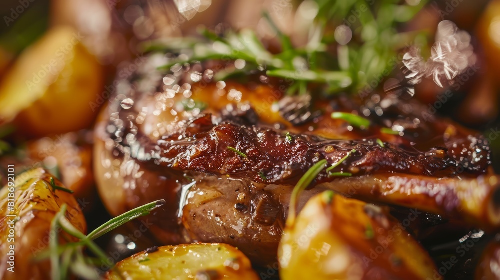 Savory Duck Confit for Gourmet Posters Generative AI Savory Duck Confit for Gourmet Posters Generative AI