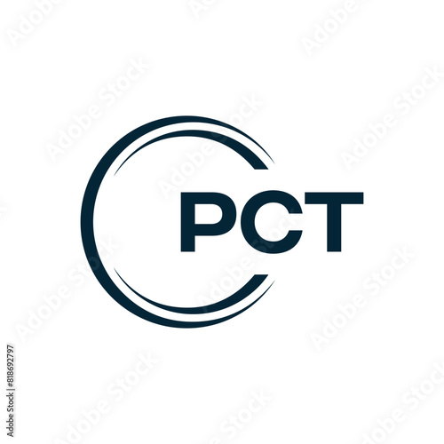 PCT logo. P C T design. White PCT letter. PCT, P C T letter logo design. P C T letter logo design in FIVE, FOUR, THREE, style. letter logo set in one artboard. P C T letter logo vector design.