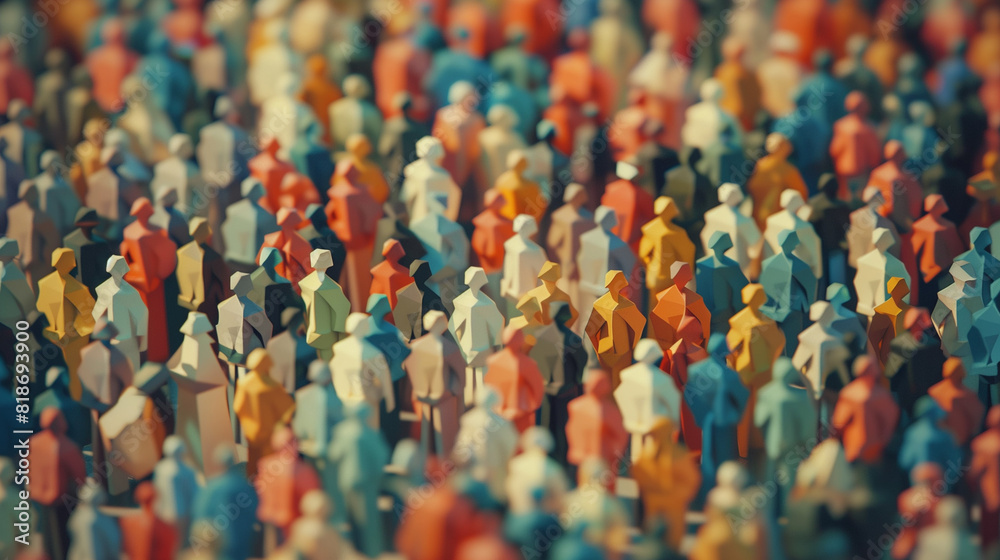 Fototapeta premium Diverse Group of People Standing Together