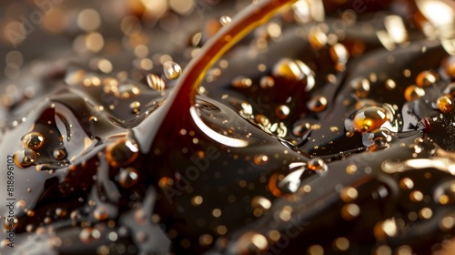 Savory Delights: Close-up of Hoisin Sauce for Food Posters Generative AI photo
