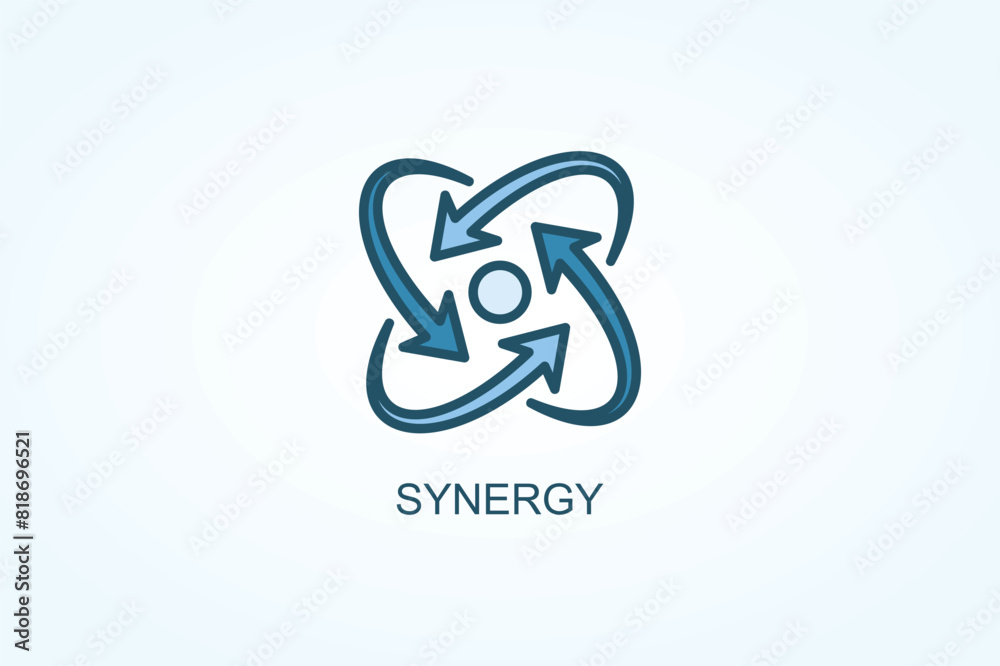 Synergy vector or logo sign symbol illustration Synergy vector or logo sign symbol illustration