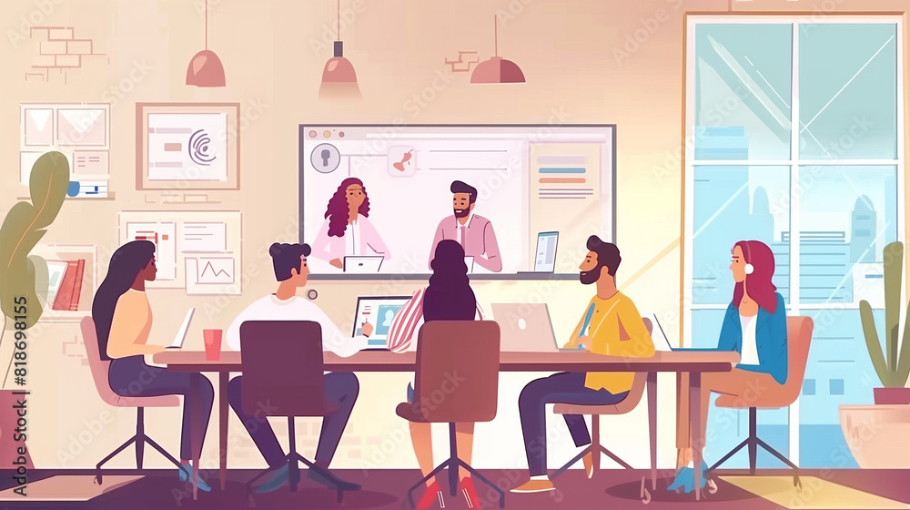 Team Meeting Around Conference Table Team Meeting Around Conference Table