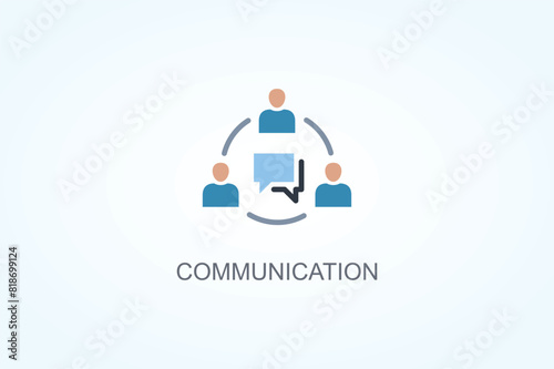 Communication Vector  Or Logo Sign Symbol Illustration