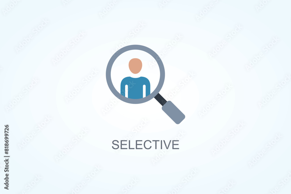 Selective Vector Or Logo Sign Symbol Illustration Selective Vector Or Logo Sign Symbol Illustration