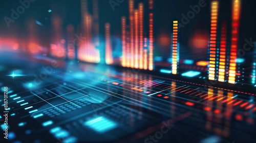 Music equalizer seamless loop background photo