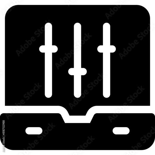laptop with setting icon