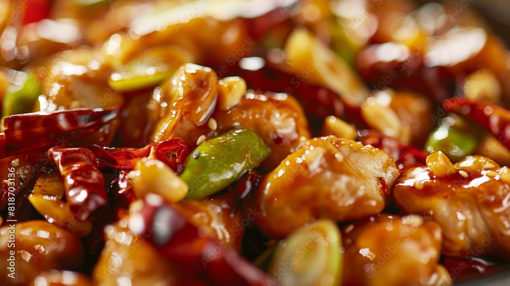 Savory Kung Pao Chicken Dish for Foodie Posters Generative AI Savory Kung Pao Chicken Dish for Foodie Posters Generative AI