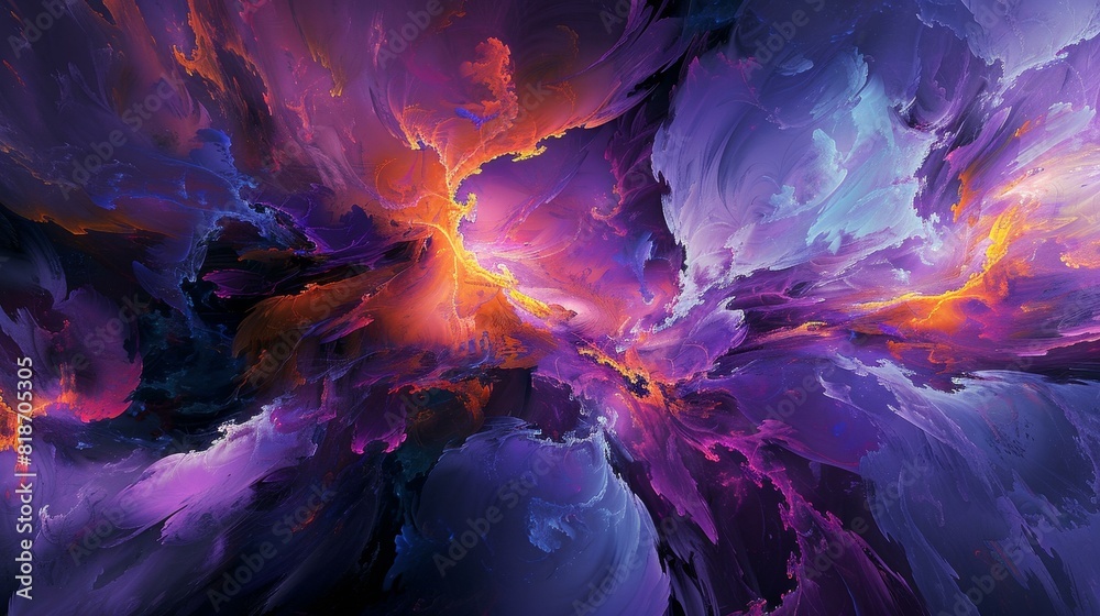 Vivid, dynamic painting bursting with intense colors, Ai Generated Vivid, dynamic painting bursting with intense colors, Ai Generated