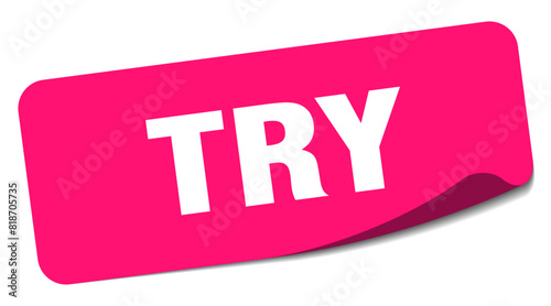 try sticker. try label