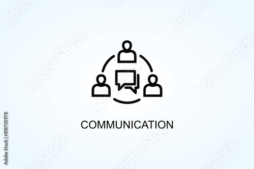 Communication Vector  Or Logo Sign Symbol Illustration