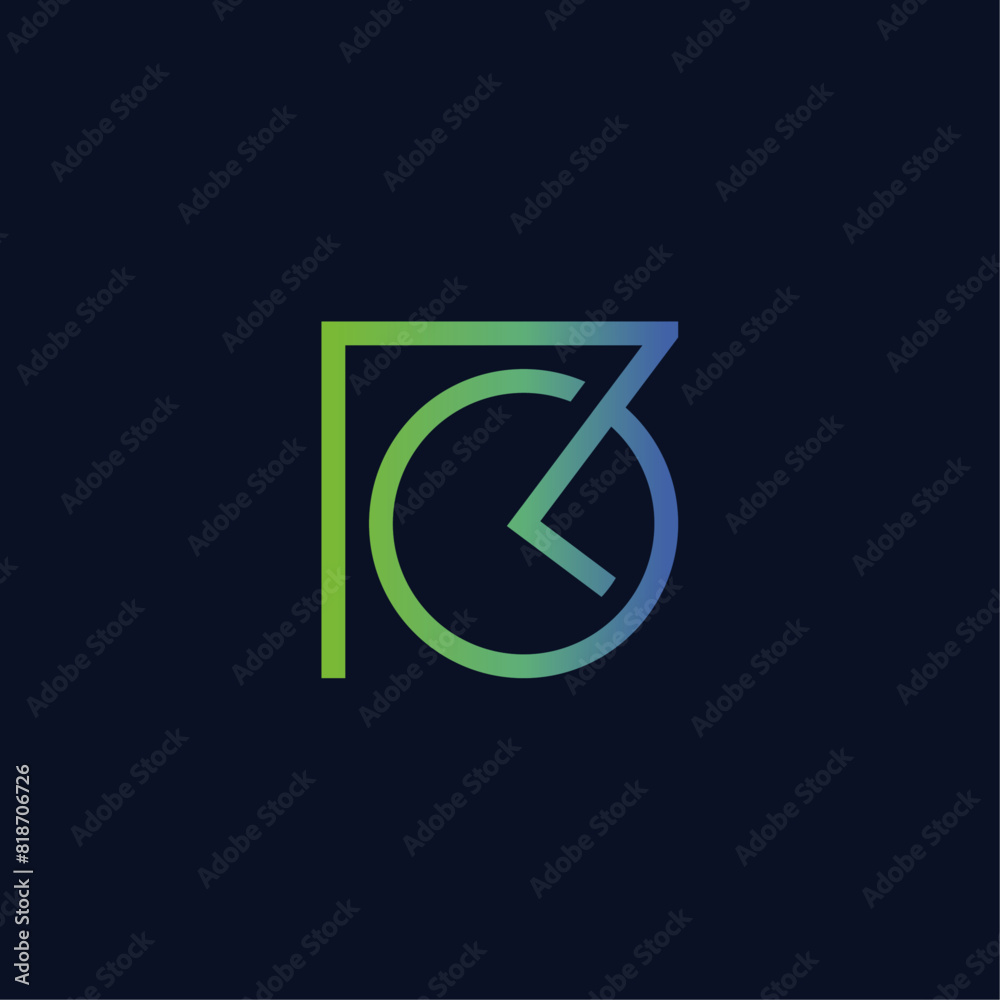 Minimalist Modern Initials RO Logo Minimalist Modern Initials RO Logo