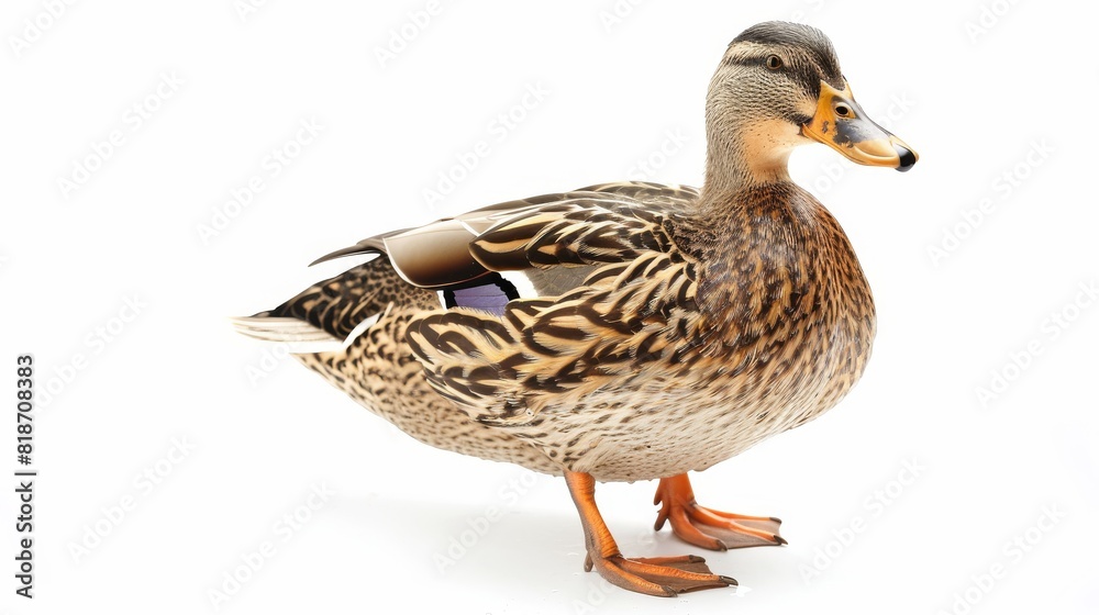 A beautiful Mallard duck isolated on white background A beautiful Mallard duck isolated on white background