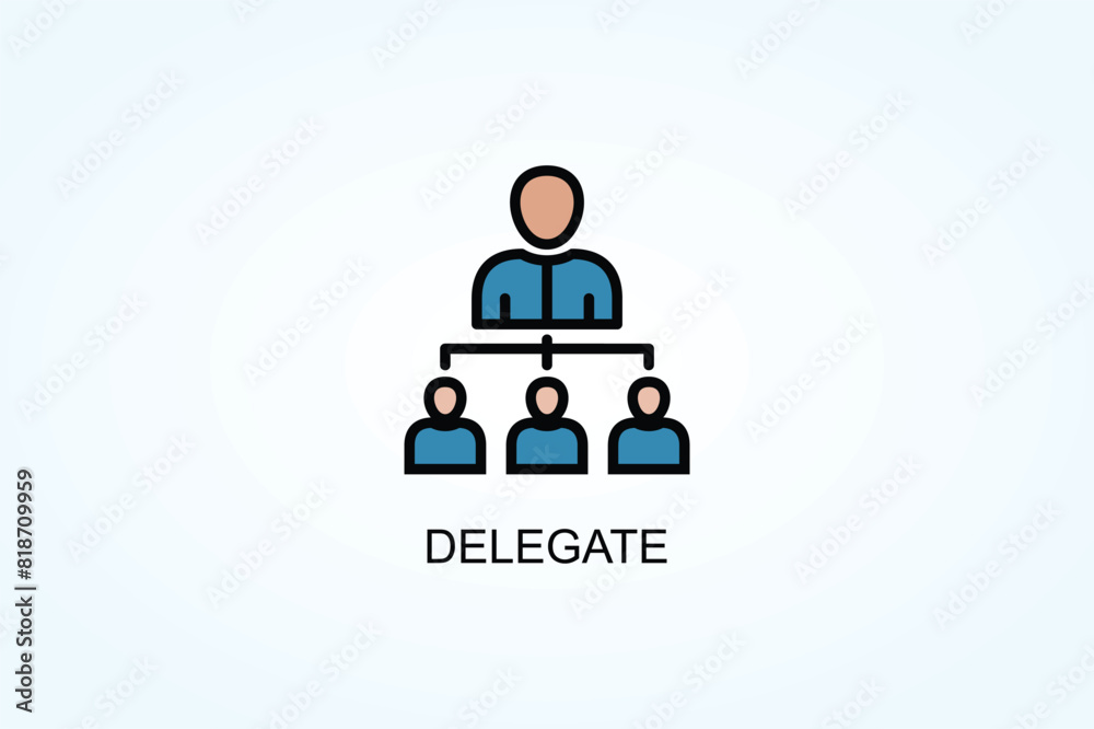 Delegate Vector  Or Logo Sign Symbol Illustration