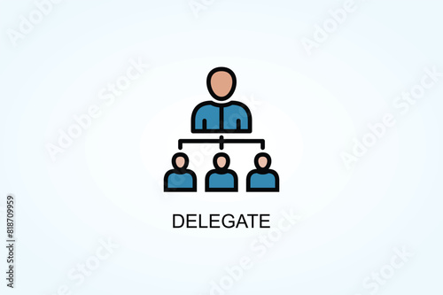 Delegate Vector  Or Logo Sign Symbol Illustration