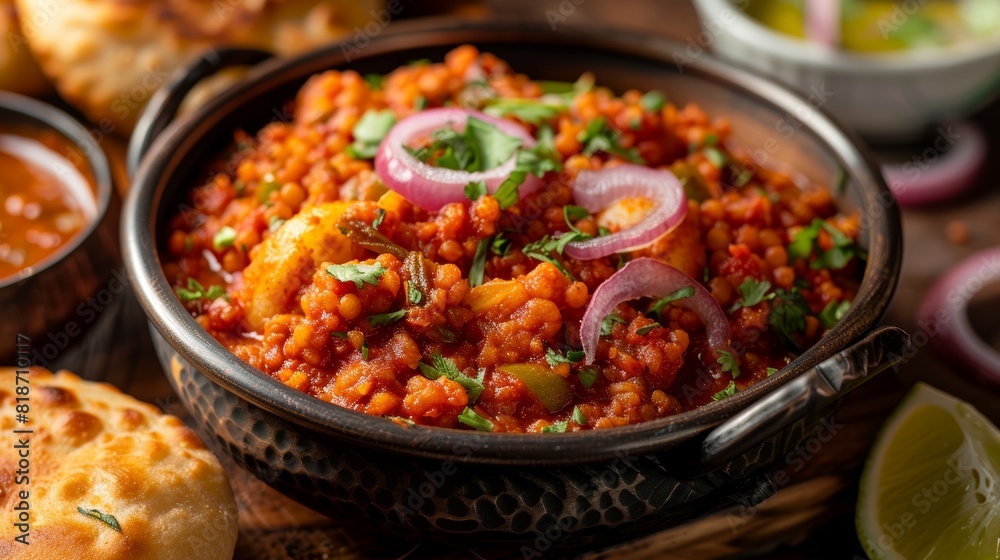 Vibrant Close-up of Indian Street Food for Poster Design Generative AI Vibrant Close-up of Indian Street Food for Poster Design Generative AI