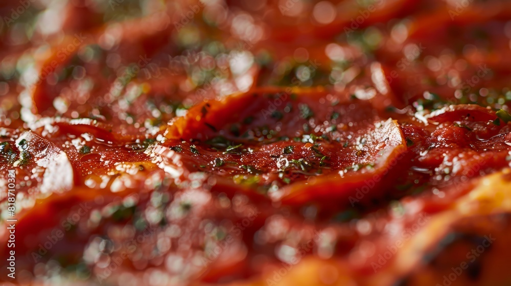 Savory Pepperoni Pizza Close-up for Food Poster Generative AI