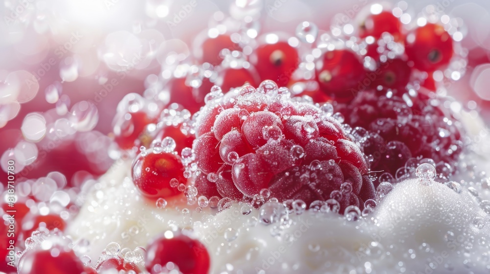 Delicious Quark Cheese Close-up for Food Poster Generative AI Delicious Quark Cheese Close-up for Food Poster Generative AI