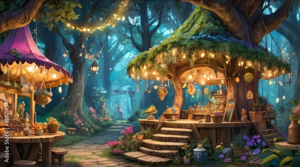 a fairy market is a whimsical and enchanting place