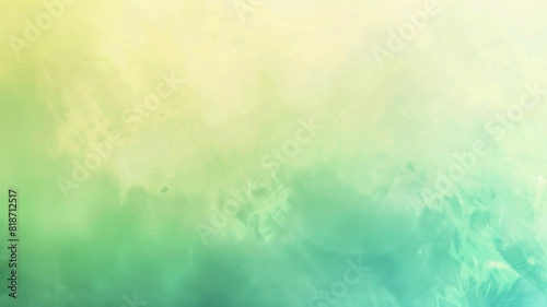The abstract background is an opaque combination of shades of green and light yellow.