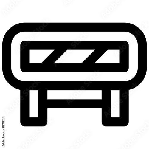 Barrier. Editable vector icon.