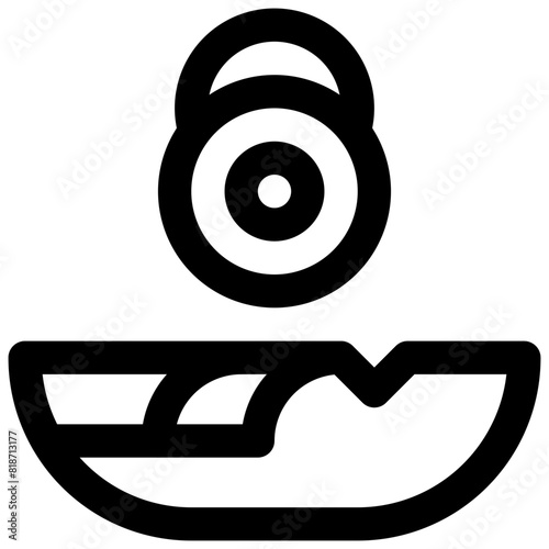 Poverty. Editable vector icon.