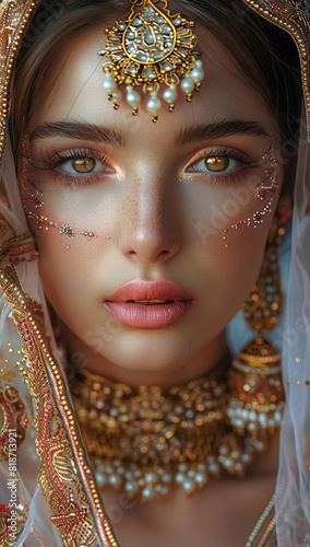 Ethnic bridal makeup