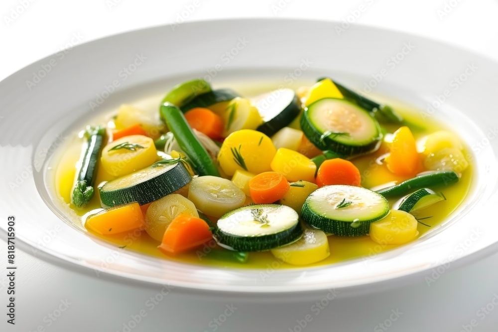 Tarragon Nage Infusion with Baby Vegetables Tarragon Nage Infusion with Baby Vegetables