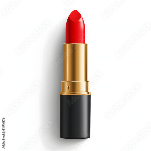 Lipstick isolated on white background, realistic, png 